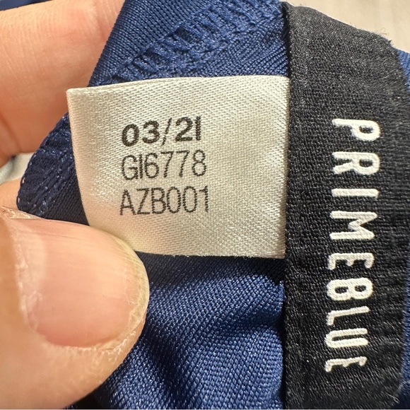 Adidas Bucknell 1/4 zip, size M, Primeblue (made with ocean plastic), collegiate - Picture 11 of 15